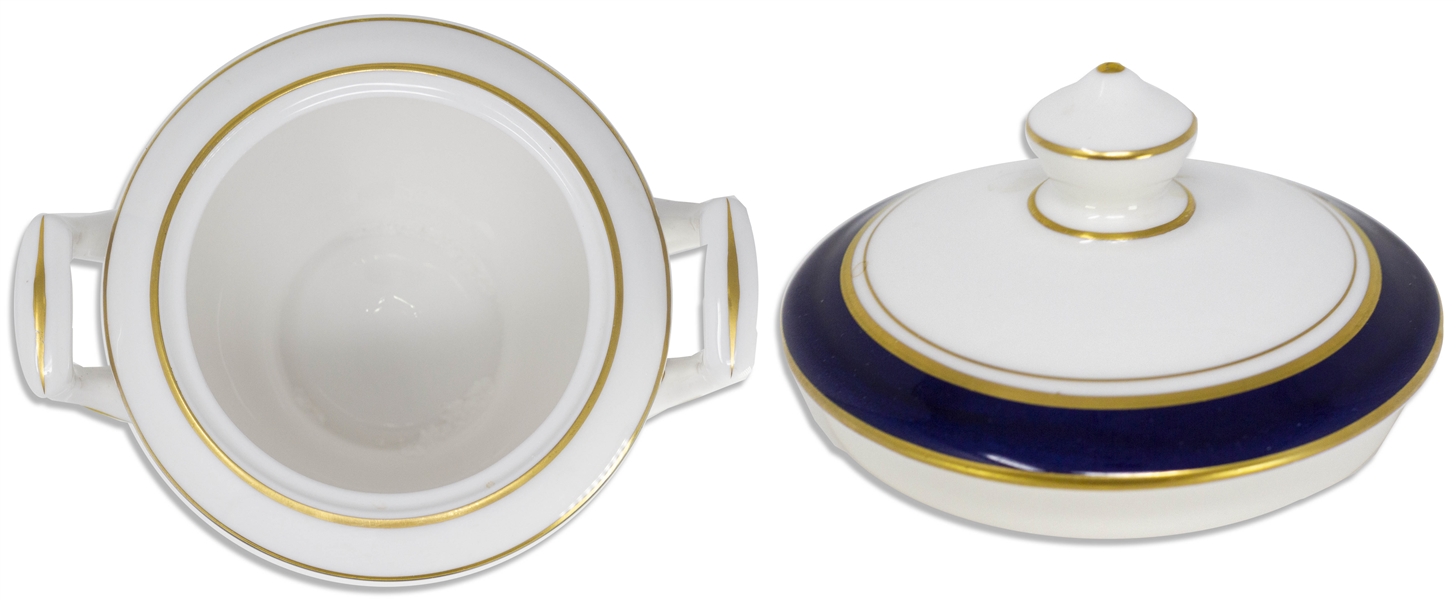 Margaret Thatcher Personally Owned China From Early 1980s, From Her Time as Prime Minister -- Sugar Bowl by Royal Worcester